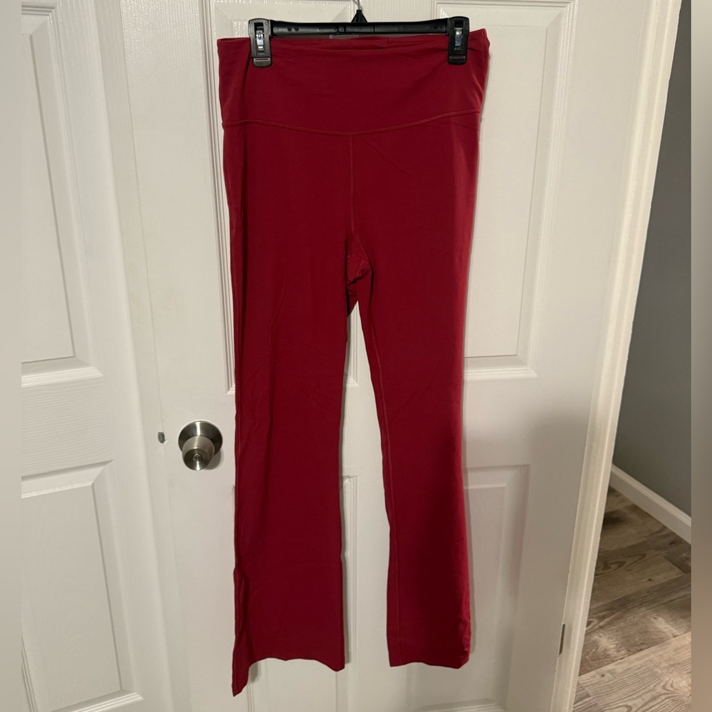Dark Pink Lululemon Groove Flare Pants